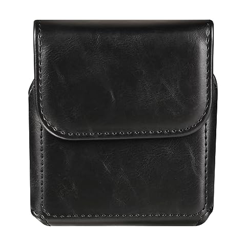 Jlyifan Faux Leather Phone Holster for Z Flip Cover