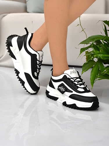 Image of KNOOS Mesh Casual Sneakers Walking Walking Shoes for Women and Girls