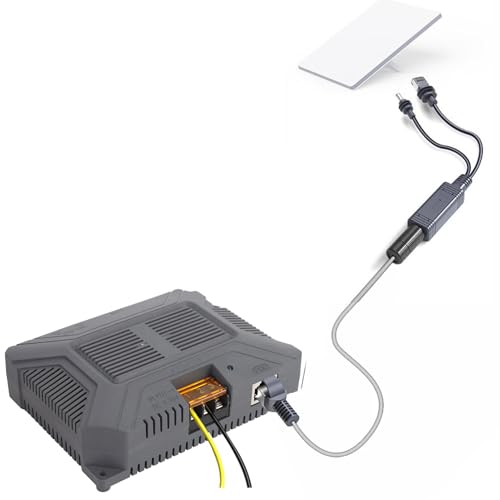 Inyector Power Over Ethernet PoE Injector, Adaptador de fuente de alimentación de alto rendimiento con protección ESD para Mini Dishy miniatura 5