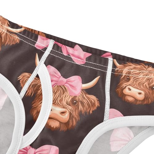 Highland Cows Bows Toddler Boy's Underwear 2T 202c01394