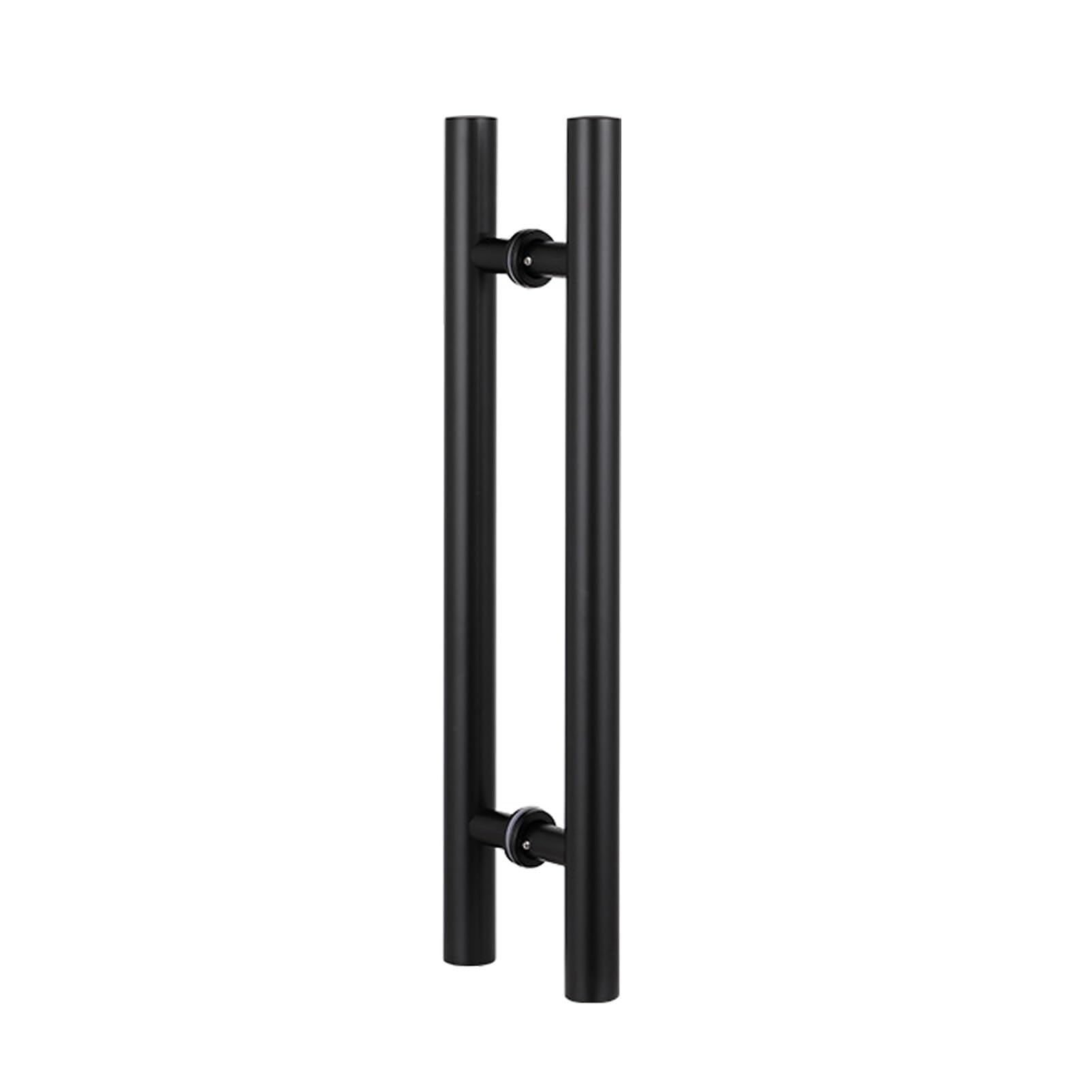 Gthtuhfd Black1 Commercial Push Pull Glass Door Handles, Door Pull Handle For Barn Door, Modern Double Sided Door Grab, On Interior/Exterior Front Door,-150X110cm/59.1