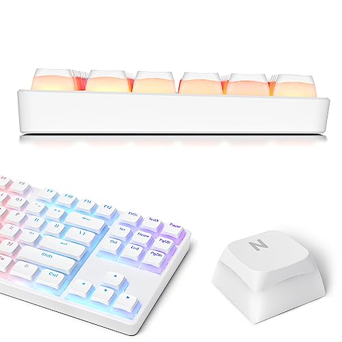 Image of PBT Pudding Keycaps Set 117 Keys, Double Shot Translucent XDA Profile for ISO & ANSI Layout 61 /68 /84 /87 /104 Keys Mechanical Keyboard