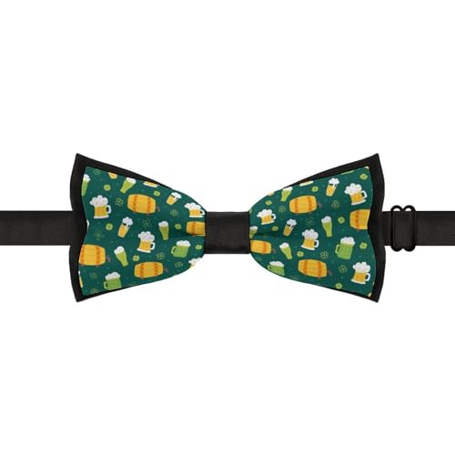 GoasNei Celebrate St Patrick's Day Bow Tie for Men Adjustable Necktie Funny Tie Neck Ties for Weddings Party