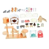 TOYANDONA 1ensemble Set De Jouets Plastique Figurines De pour Kit De De Rôle pour Tout-Petits Accessoires Animaux Plastique Apprentissage Et Créativité