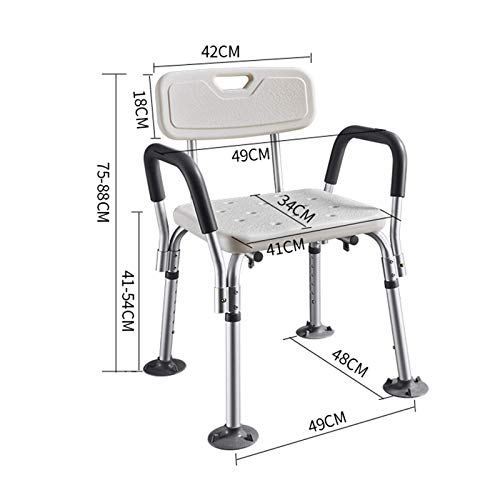 Chaise de douche handicapé et tabouret de bain senior antidérapant - 3