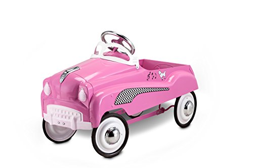 Instep Kids Toy Pedal Car, Toddler Push and Ride On Toy, Pink Lady