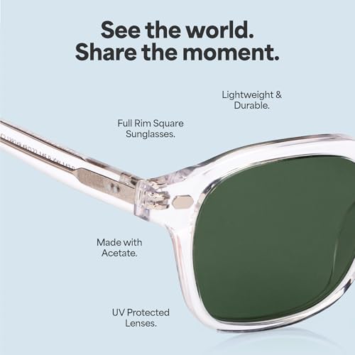 Image of John Jacobs|Uv Protection Polarized Sunglasses For Men & Women | Full Rim Square JJ S13082-C1 Large