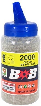 BOTTLE OF 2000 GLOW IN THE DARK 6mm BB'S PELLETS WEIGHT .12G