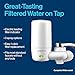 Brita Faucet Mount Water Filter for Sink, Removes 99% of Lead, Elite Filtration System, Includes 2 Replacement Filters, White