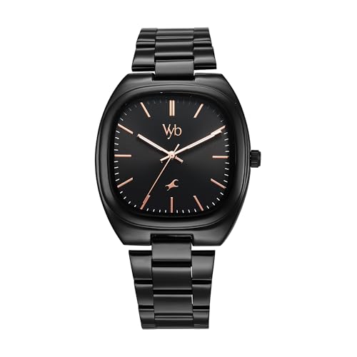 Fastrack Vyb Aviator Quartz Analog Black Dial Black Sheet Metal Strap Watch for Men-FV30004NM01W (B0DDKBY6JQ) Amazon Price History, Amazon Price Tracker