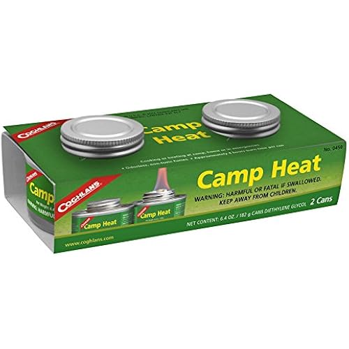 Coghlan's Camp Heat - Compact Diethylene Glycol Heat Source for Camp Cooking, Emergency Preparedness, Portable Fuel for Outdoor Use, Reliable Canned Heating Solution, Ideal for Camping and Travel