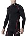 TM-T11-BKRZ_Medium j-L Tesla Men's Cool Dry Compression Baselayer Mock Long Sleeve T Shirts T11