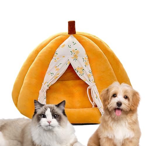 Cueva para gatos interior con almohadilla extraíble para perros pequeños 2