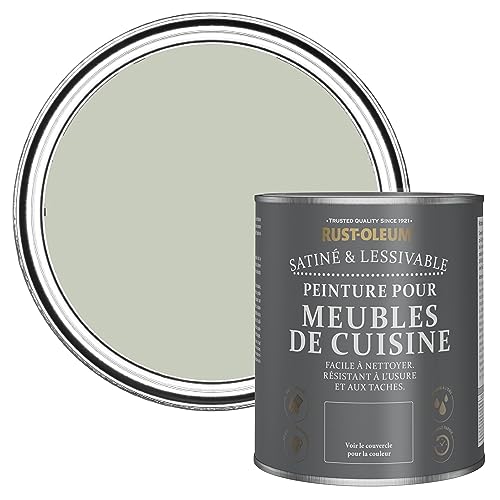 Rust-Oleum Peinture Verte pour Meubles de Cuisine, Finition Satinée - Aloé Vera 750ml