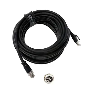 AConnect M12-X-Code-RJ45-Industrial-Shielded-Ethernet Cable for Cognex Industrial Camera M12 8Pin X-Code Male to RJ45 Cat6a Flexible 20M