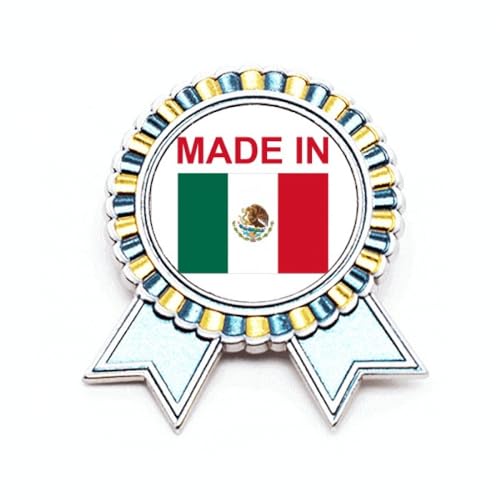 Broche Mexique Country Love cadeau idéal médaille métal taille M