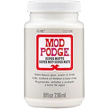Mod Podge Super Matte, Premium All-in-One Glue, Sealer, and Finish, 8 fl oz, CS27596