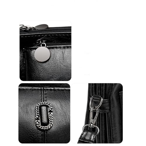 2025 Upgrade Women Crossbody Bags Large Capacity Soft Leather Diaper Bag Multi Pocket Anti Theft Tote for Moms Travel Work Essentials3