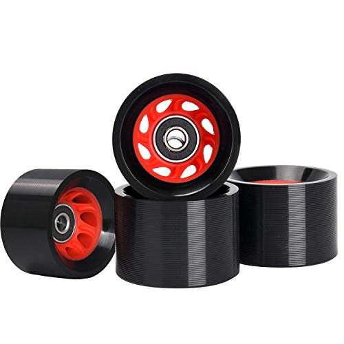 Tobwolf 8 Pack 58Mm X 39Mm, 95A, Indoor Quad Roller Skate Wheels For Roller Derby Speed Skating, Artistic, Jam, Rink & Rhythm Skates, Pu Wear-Resistant Wheels Double-Row Roller Skates Accessories #TOP7