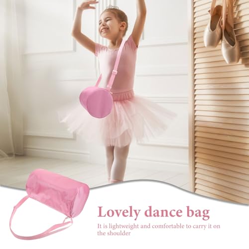 Dance Bag for Girls - Cute Duffle Crossbody Bag, Ballet Dance Shoulder Bags with Zipper, Pink Travel Storage Purse 12.5 x 7 inch2