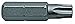 Torsion Bit, SAE, 1/4", Hex, T10, 1", PK5