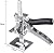 2Pcs Arm Precision Clamping Tool, All-Steel Ceramic Tile Height Adjustment Lifting Device Manual Lifting Positioning Pad High Bricklayer Paving Wall Tile Artifact Tool, Portable Lifting Tool