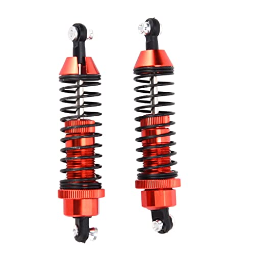 2 ��/�Z�b�g 92mm �V���b�N�A�u�\�[�o�[ Redcat Blackout XTE XBE SC 1/10 RC �J�[�p�A�A���~�����_���p�[�V���b�N�A���肵�����S�n�̂��߂̍��e���X�v�����O�A�I�t���[�h RC �ԗ��p�A�b�v�O���[�h�p�[�c (Red)