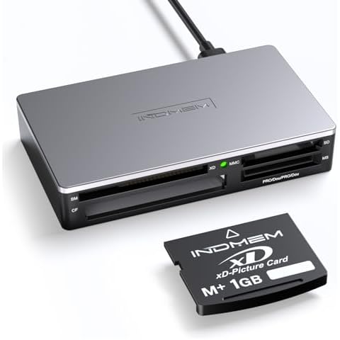 SmartMedia Card Reader with 1GB xD Picture Card Cover