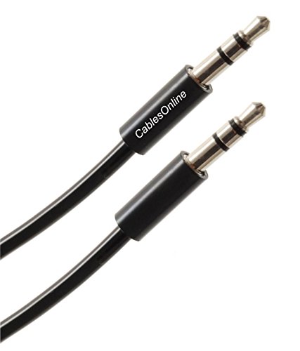 Cable auxiliar de audio Jack 3.5mm macho a macho 0.91 m miniatura 2