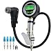 CycloSpirit Digital Universal Bicycle Tire Inflator Gauge with Auto-Select Valve Type - Presta and Schrader Air Compressor Tool