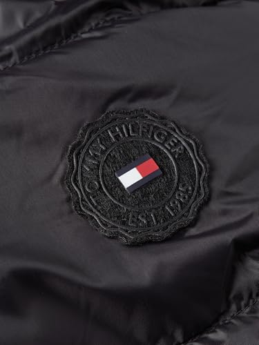 Tommy Hilfiger Donna Piumino Down Funnel Jacket Corto, Nero (Black), L - 3