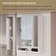 Probus Basic Spiegelschrank 60 cm – Moderner Spiegelschrank in Weiß mit offenem Fach und viel Stauraum – Made in Germany