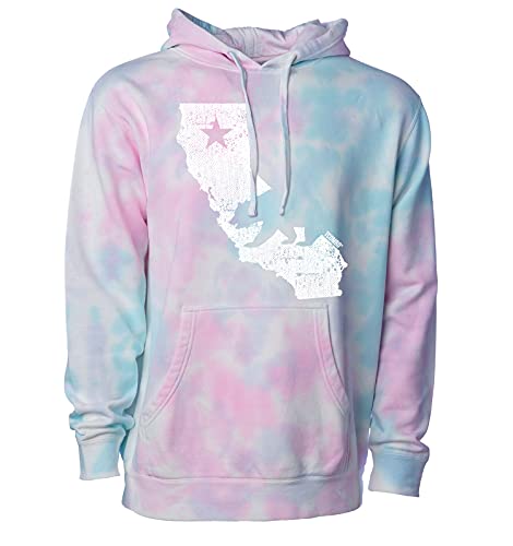 Tcombo California State Map - Cali Bear Unisex Hoodie Sweatshirt