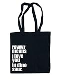  Artshirt-Factory rawwr means i love you in dinosaur Beutel