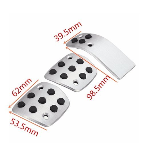 peugeot 206 pedale 3pcs/Set pedaliera poggiapiede per 206CC Auto e Moto col-alien-bm25 MKS US-S Ezy Pedal Color:Sunset/Llltrose