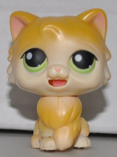 Persian MM1 (Magic Motion, Orange) Littlest Pet Shop (Retired) Collector Toy - LPS Collectible Replacement Single Figure - Loose (OOP Out of Package & Print)