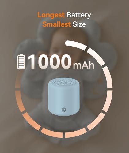 Image of Dreamegg Portable White Noise Machine - Travel Sound Machine for Sleep, Features Powerful Battery, Egg-Sized, 16 Nature Sounds, Timer, Sound Machine for Baby Adults Office Privacy Home Gift (Ocean)