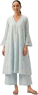 ANNI DESIGNER Women's Rayon Viscose A-Line Printed Co-Ord Set with Palazzo | Kurta Set for Women | A-Line Kurti Co-Ord Set... Price In India