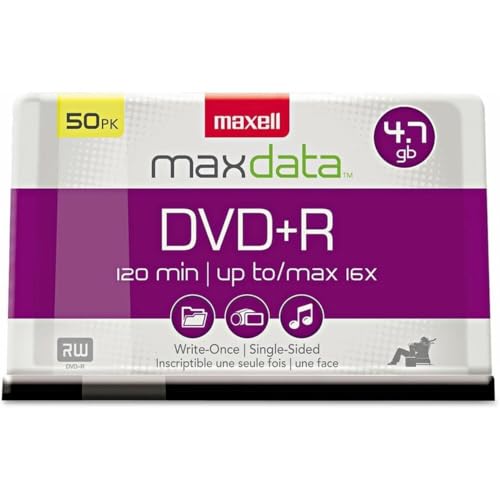 Maxell – MAX639013, DVD-R Blank Disc - 4.7GB Storage Capacity