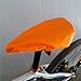 Cycling Waterproof Dustproof Bike Seat Rain Cover, Protective Water Resistant Bicycle Saddle Cover (Orange)