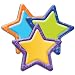 Eureka Back to School Color My World Stars Paper Cut Out Classroom Decorations for Teachers, 36pc, 5''H