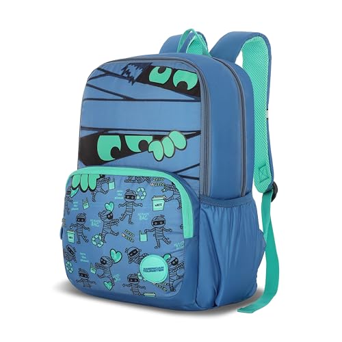 Image of American Tourister Jupy | 26 Ltrs | 2 Compartments | Bottle Pocket | Ergonomic Padded Back Panel & Shoulder Straps | Kids Backpack | 1 Year International Warranty | Mummy Blue