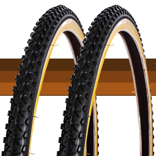 24x1.5 Fahrradreifen 40-507, Verstärkte Anti-Pannen-Schicht, Allterrain MTB-Reifen for Berge, Trails und Stadt Hochgradiger Grip, Langlebig(2pcs)