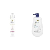 Vista 1 de Dove Advanced Care - Desodorante antitranspirante en aerosol con acabado transparente, desodorante antitranspirante invisible y gel de baño