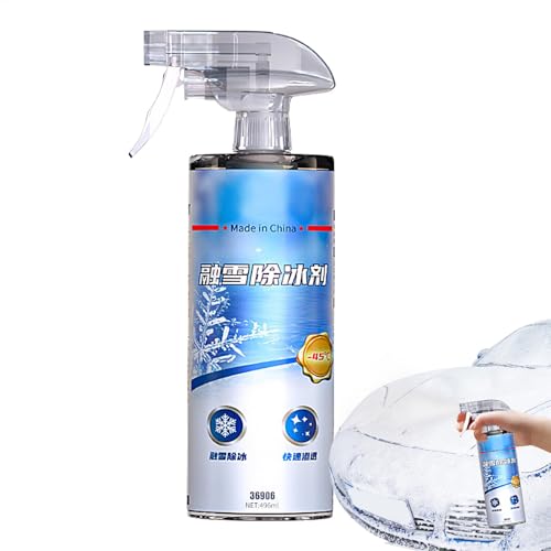 Spray anticongelante para parabrisas de coche, spray para derretir hielo de vidrio para automóvil, imprescindible para el invierno para manijas de puertas, limpiaparabrisas, vidrio