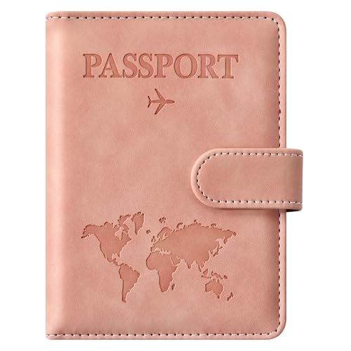 Eoehro Passport Holder for Travel Essentials, Passport Wallet Cover Case