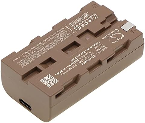Ejjinenbby Replacement Battery Compatible for NV-DS1EG VW-VBD1E DS-100 NV-DE1 (2600mAh/7.4V), Battery - 1