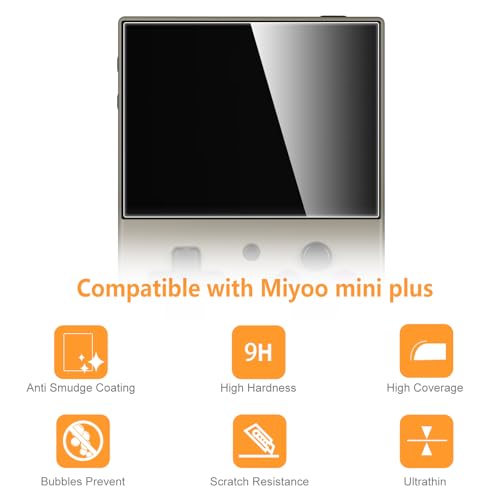 Hianjoo 3-Pack Screen Protector Compatible with Miyoo Mini+ / Mini Plus, [HD Clarity] [9 Hardness] [Anti-Scratch] Tempered Glass - image 2