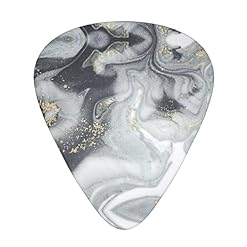 Ensemble de 12 médiators de guitare à rayures en marbre gris pour guitare acoustique, guitare électrique, contrebasse… - Les Beatles, Paul McCartney, John Lennon, RIngo Starr, George Harrison