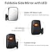 AW 2pcs Universal Golf Cart Rear View Folding Side Mirror with LED Indicators Compatible With EZGO Club Car Yamaha